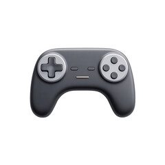 Isolated gaming controller icon on a transparent for modern tech design