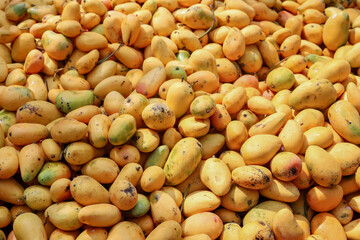 Fresh yellow mangoes
