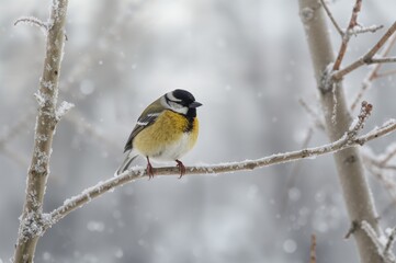 Obraz premium Male Siskin Bird (Carduelis spinus) Close-Up
