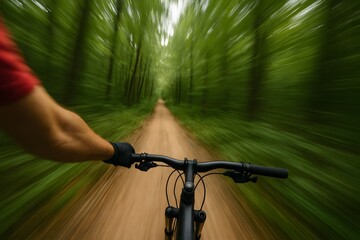 Fast Mountain Biking in the Forest