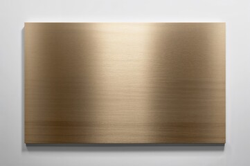 Naklejka premium Golden brushed metal plaque