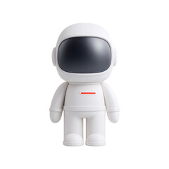 Isolated space suit icon on a transparent digital art minimalist design