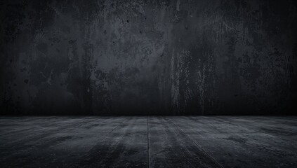 Wide panoramic banner featuring black anthracite stone and concrete textures