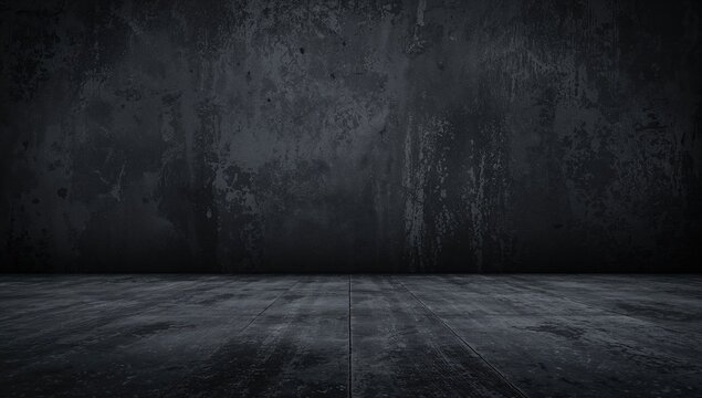 Wide panoramic banner featuring black anthracite stone and concrete textures