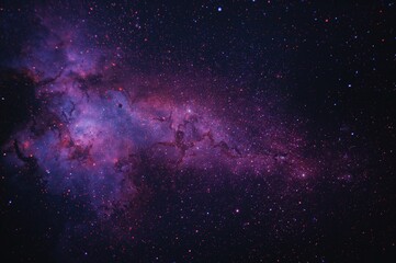 Obraz premium Cosmic nebula forming the backdrop