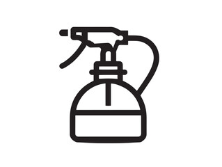 Classic Pesticide Sprayer Icon in Modern Minimal Vector Line Illustration