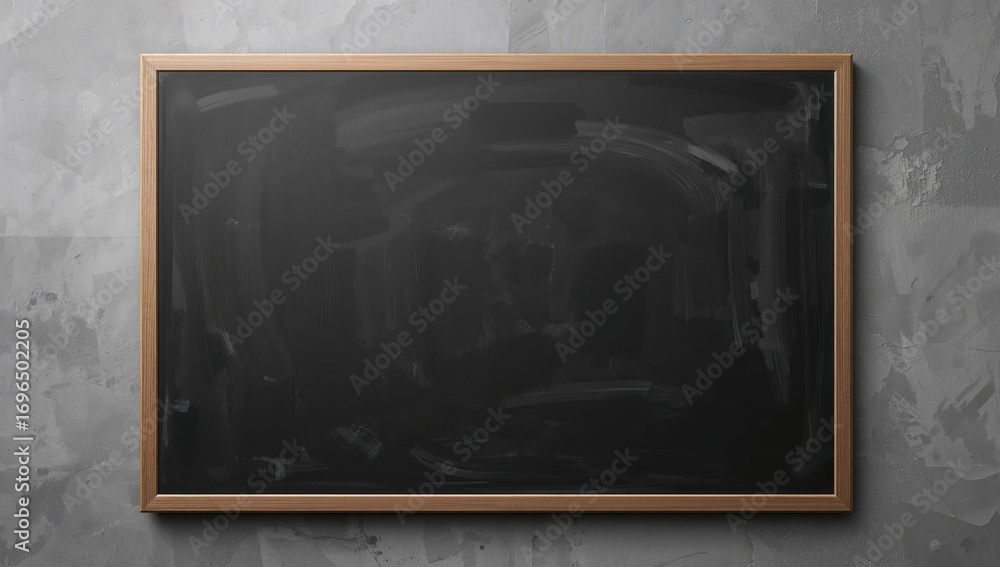 Poster empty chalkboard with improved rendering quality