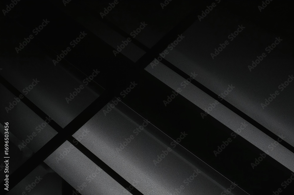 Poster monochrome architectural elements highlighted by intense light and shadow