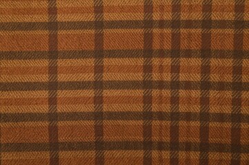 Background with fabric pattern in brown and yellow squares