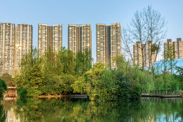 Swan Lake in Century City, Chengdu