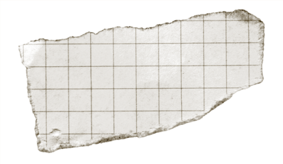 torn brown paper vintage note grid memo black and white	
