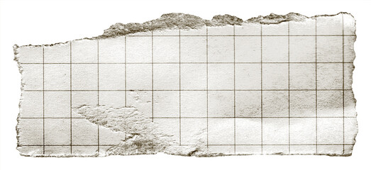torn brown paper vintage note grid memo black and white	
