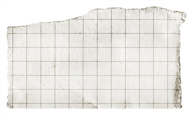 torn brown paper vintage note grid memo black and white	
