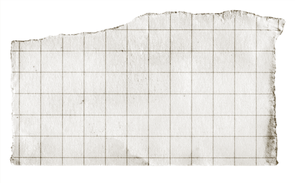 torn brown paper vintage note grid memo black and white	
