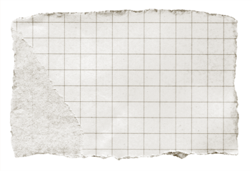 torn brown paper vintage note grid memo black and white	
