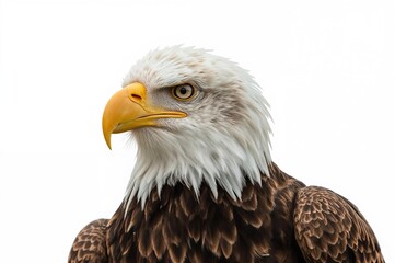 Obraz premium Solitary bald eagle in focus