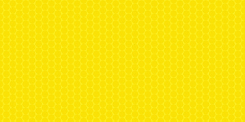 Vibrant yellow polka dot fabric texture with seamless geometric patterns for a vintage wallpaper design. hexagon, hexagonal netting, honeycomb, polygon, polygonal, grille, speaker, perforated, mesh