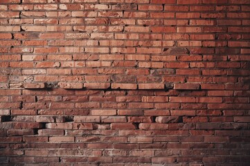 Background of a brick wall surface