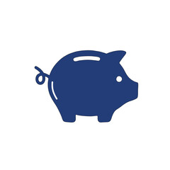 piggy bank on white background