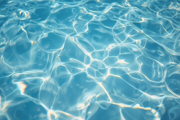 Obraz premium Abstract texture of a blue watery surface