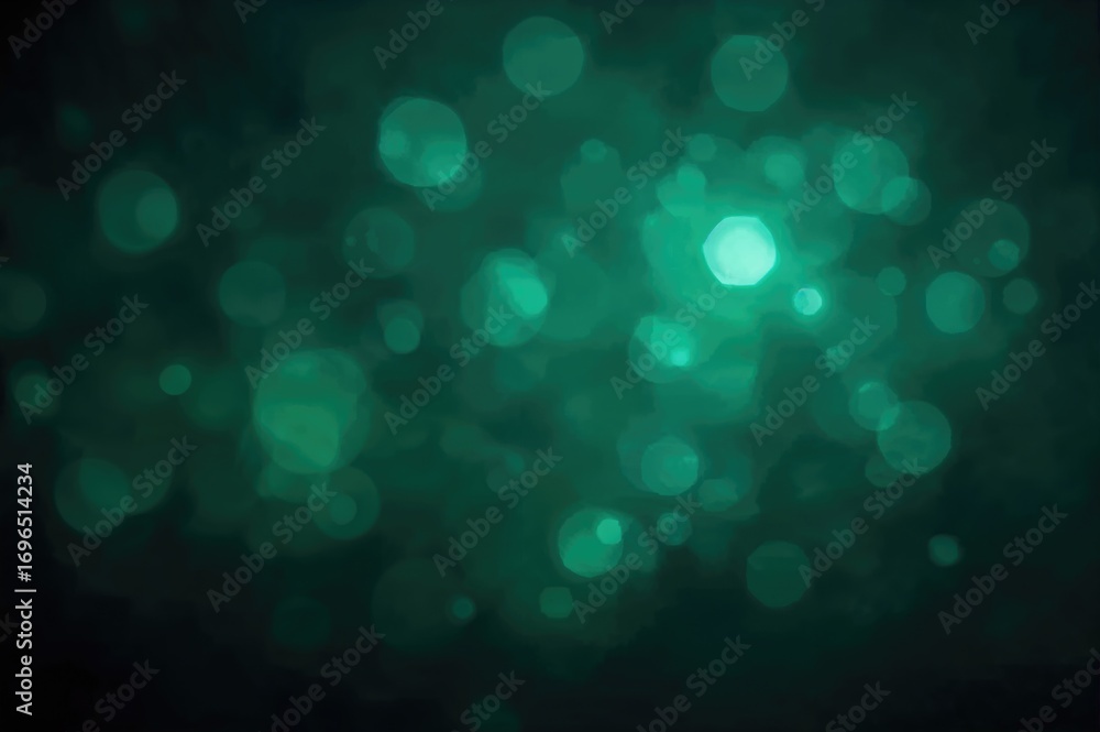 Poster abstract bokeh backdrop with dark overlay, festive pattern and textured frame design