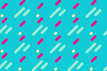 Vibrant teal backdrop featuring a playful geometric pattern of diagonal lines and dots.  Perfect for adding a touch of modern energy to websites, presentations, or social media.