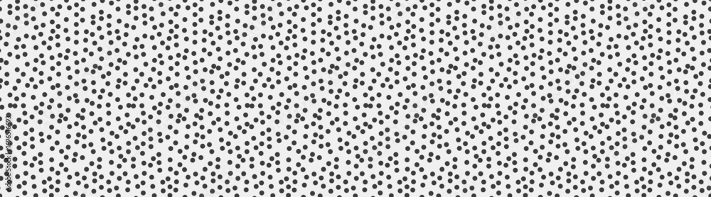 Poster abstract monochrome dotted pattern. a seamless texture of small, randomly dispersed black dots on a 