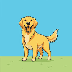 Fototapeta premium Realistic-Illustration-of-Popular-Smiling-Pet-Dogs-Vector