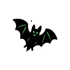 Cartoon deer with antlers, cap, backpack, and phone, taking a selfie