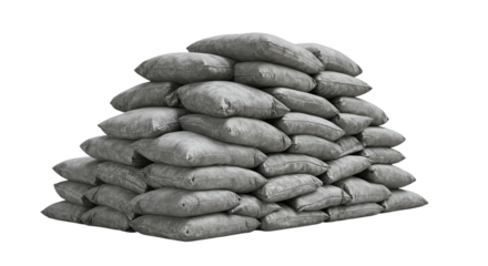Stacked Sandbags for Protection