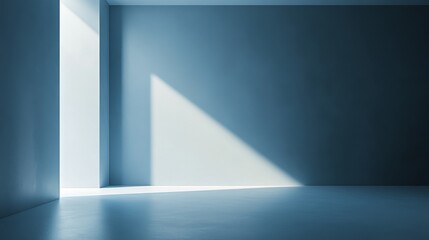 Obraz premium Empty Room with Sunlight Streaming Through a Doorway