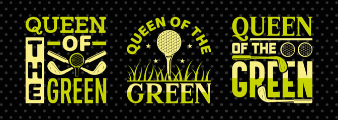 Golf SVG Bundle | Queen Of The Green Digital Design for Cricut & Silhouette