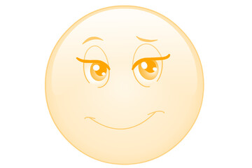 A stylized anthropomorphic egg with a playful slightly mischievous expression isolated on...