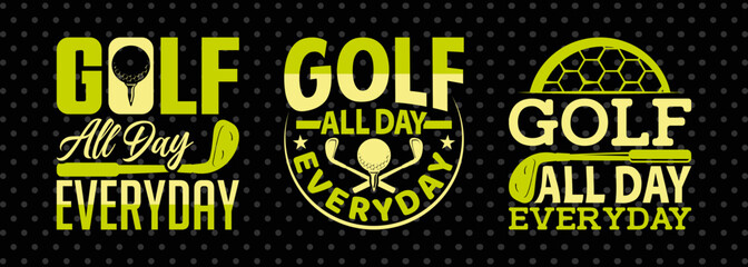 Golf All Day Everyday SVG | Sports Golf T-Shirt Design Bundle for Enthusiasts