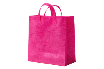 Pink shopping bag with handles