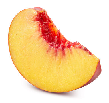 peach isolated on white background