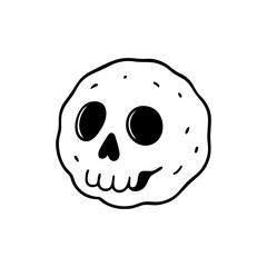 Fototapeta premium A cartoon tiger in a t-shirt, walking with a lightning bolt design, in a simple, childlike style, rendered in blue outline