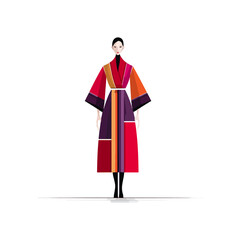 Colorful fashion design illustration