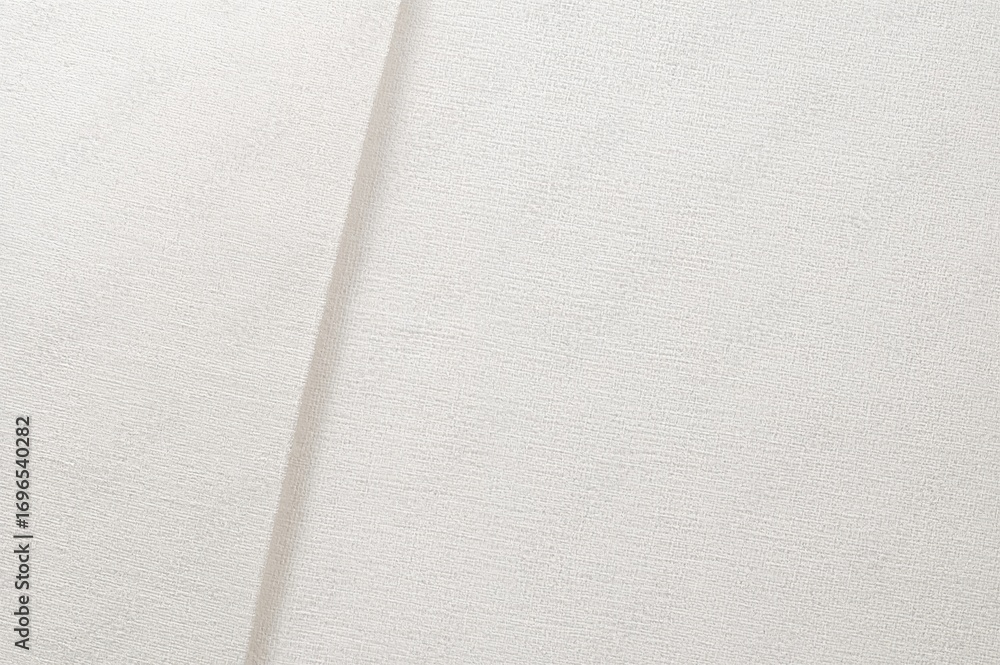 Poster white abstract backdrop featuring linen fabric texture with space for text