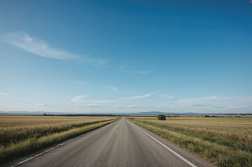 Fototapeta premium Scenic highway stretching through stunning terrain