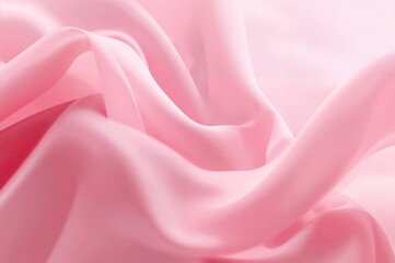 Soft pink fabric with flowing folds, creating a serene and airy atmosphere.