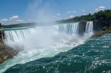 Fototapeta premium Picture of the famous cascading waterfalls