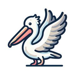 
pelican illustration design