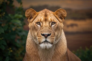 Obraz premium Female Lion at the Wildlife Park