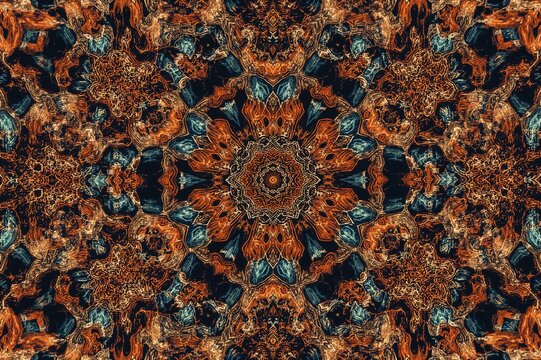 Abstract background with kaleidoscope effect