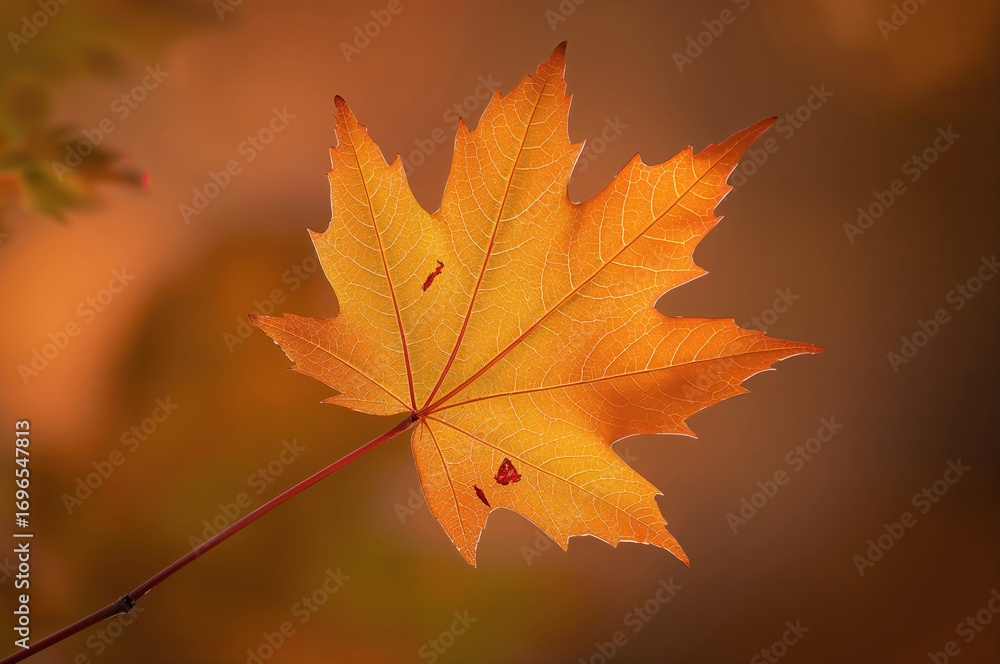 Poster background featuring a maple leaf design