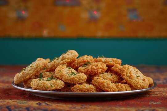 Famous savory Indian treats known as nimki, namak pare, and methi mathi