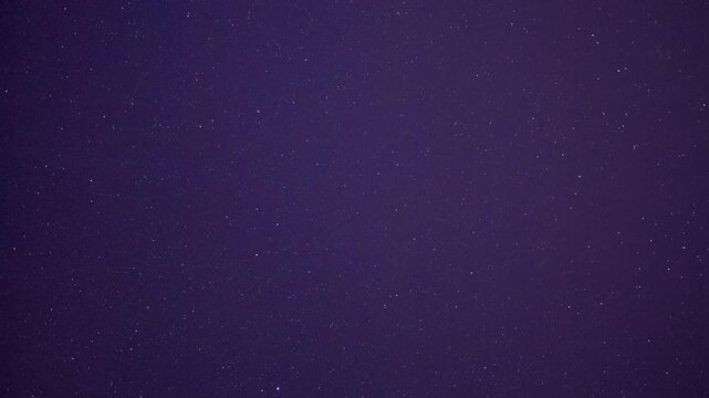 Time lapse of the sky from dusk till dawn