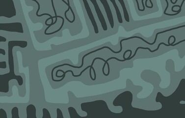 Minimal abstract image for printing. Picture for modern interiors. The picture is painted by hand on a tablet. © neurostructure