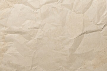 Obraz premium Creamy Off-White Distressed Paper Background, Wrinkled Wallpaper Style, Empty Cardboard Layout with Room for Text or Handwriting